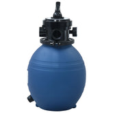 Pool Sand Filter with 4 Position Valve Blue 11.8
